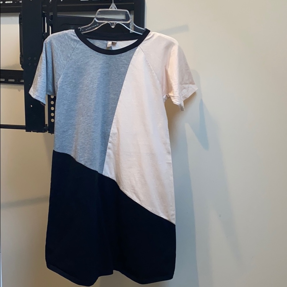 Asos Colorblock Teeshirt Dress
